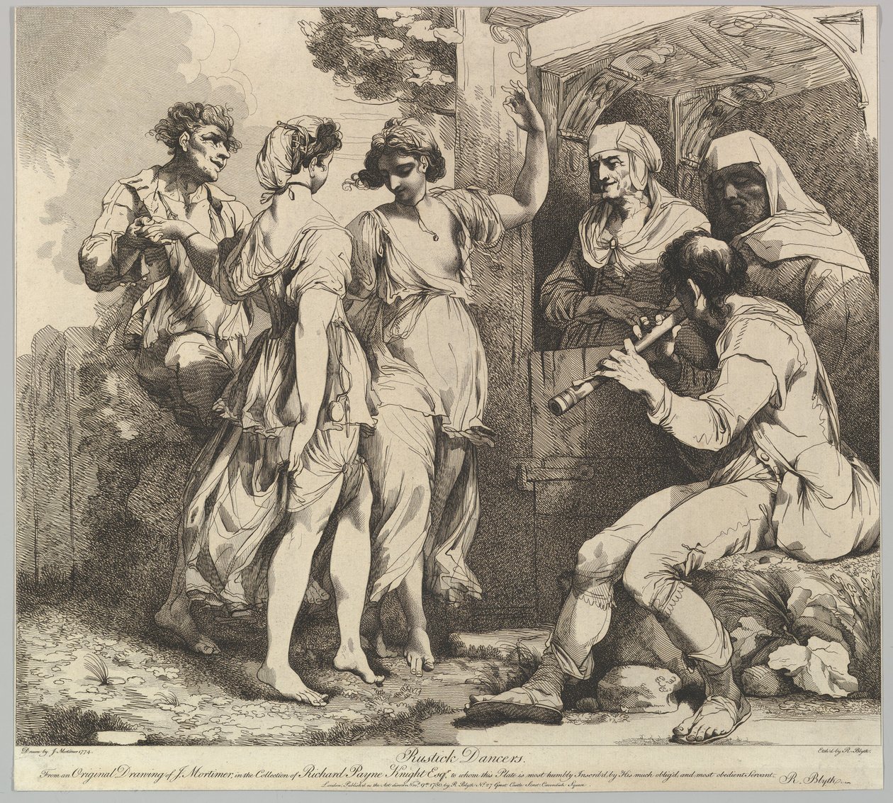 Rustick Dancers, November 9, 1780 by Robert Blyth