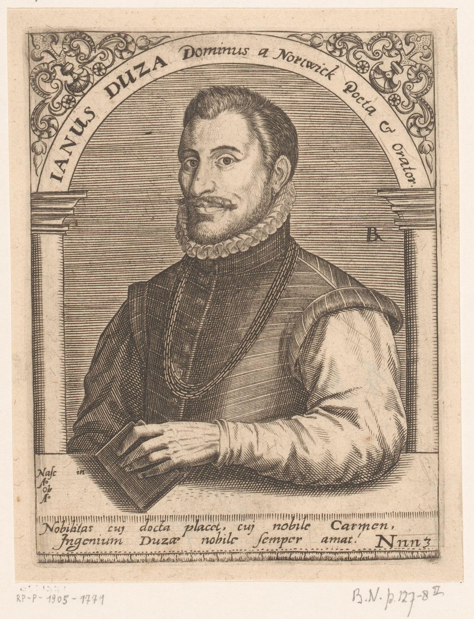 Portrait of Janus Dousa by Robert Boissard