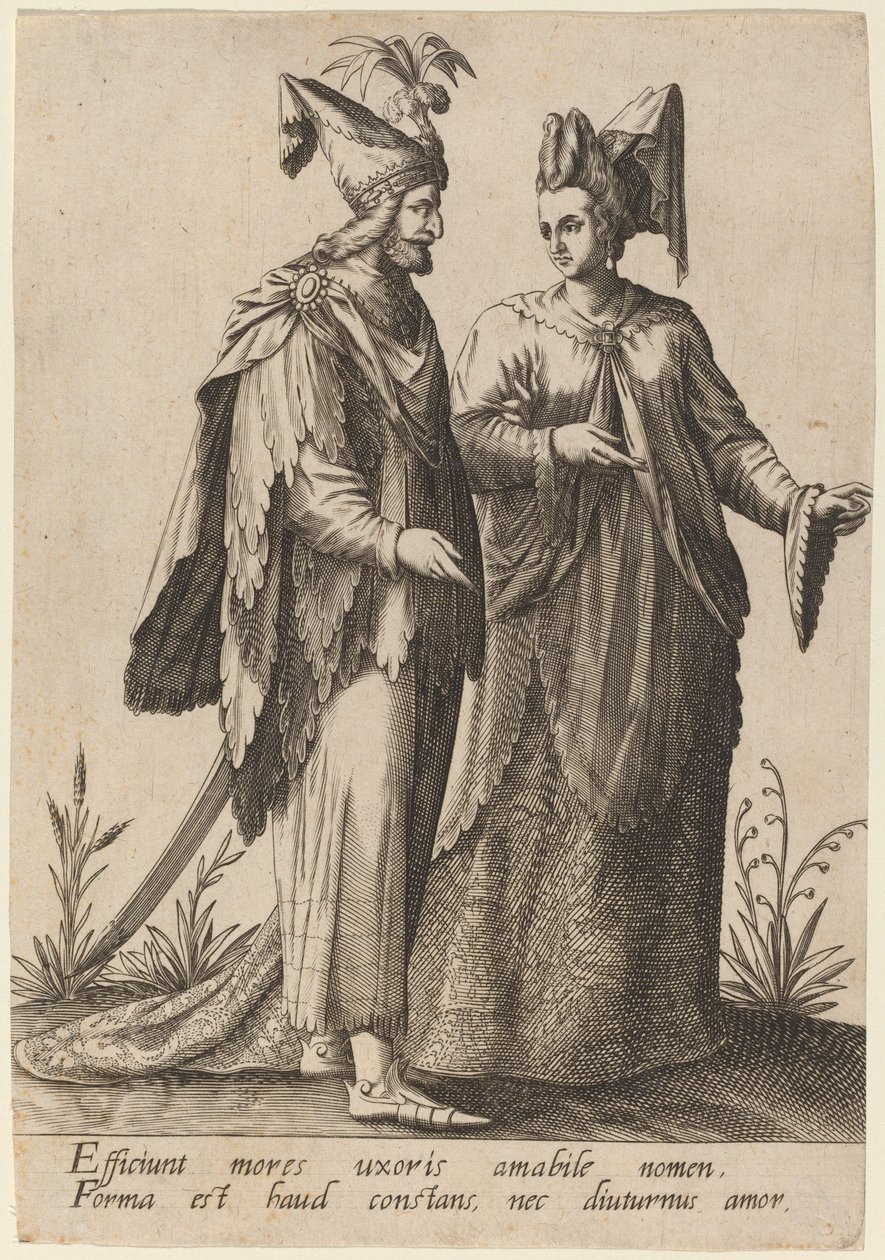 Efficiunt mores uxoris... by Robert Boissard after Jean Jacques Boissard