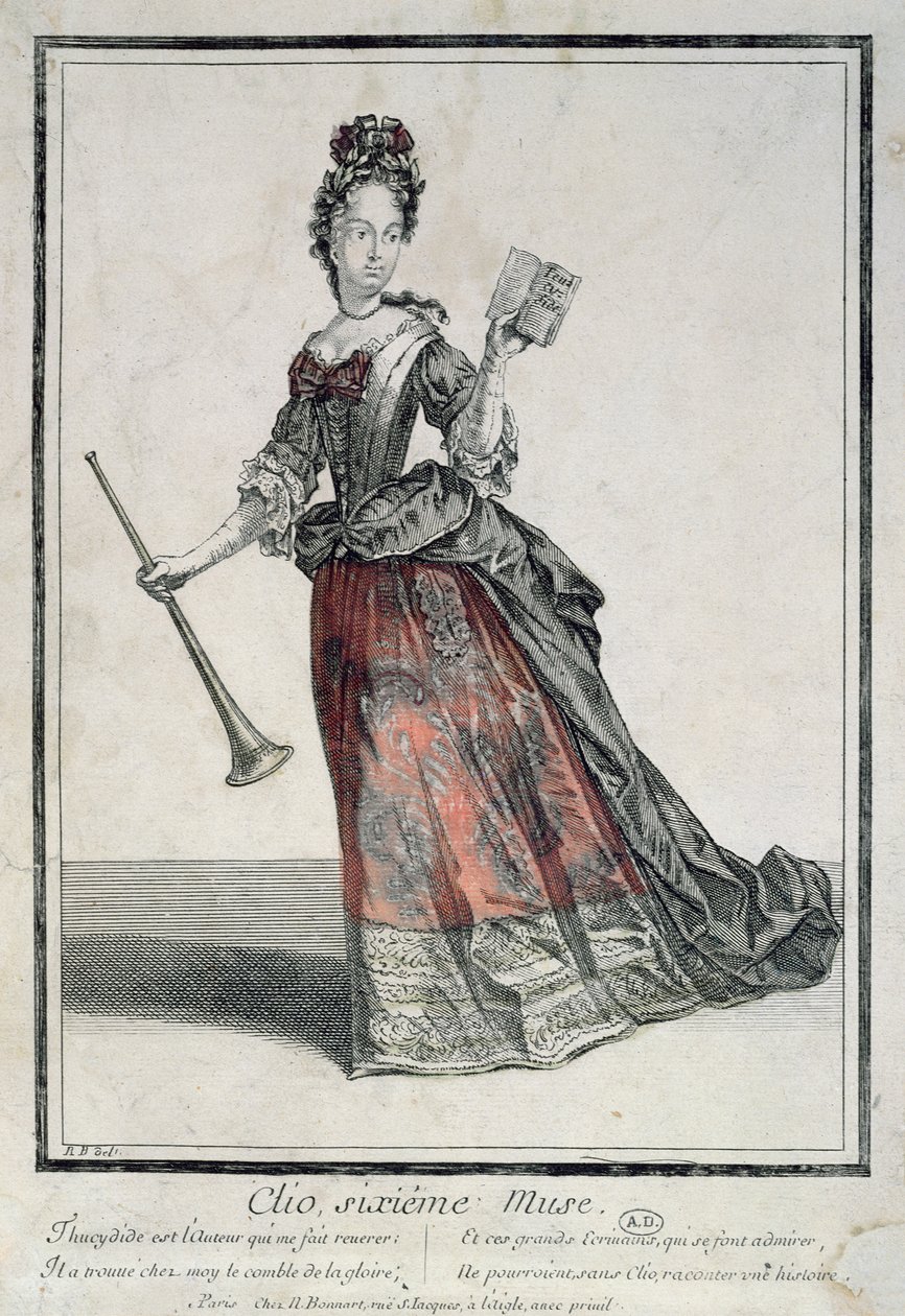 Clio, Muse of Epic Poetry and History by Robert Bonnart