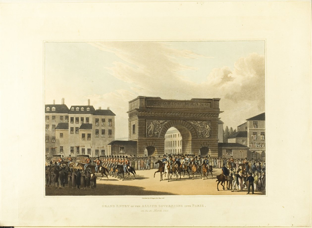 Grand Entry of the Allied Sovereigns Into Paris by Robert Bowyer