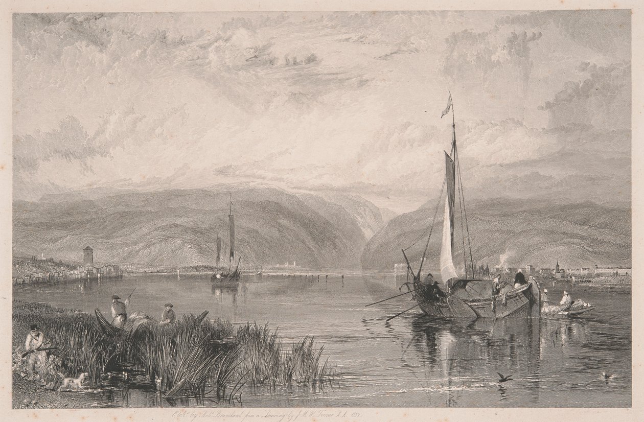 The Rhine - Neuwied and Weissenthurm by Robert Brandard