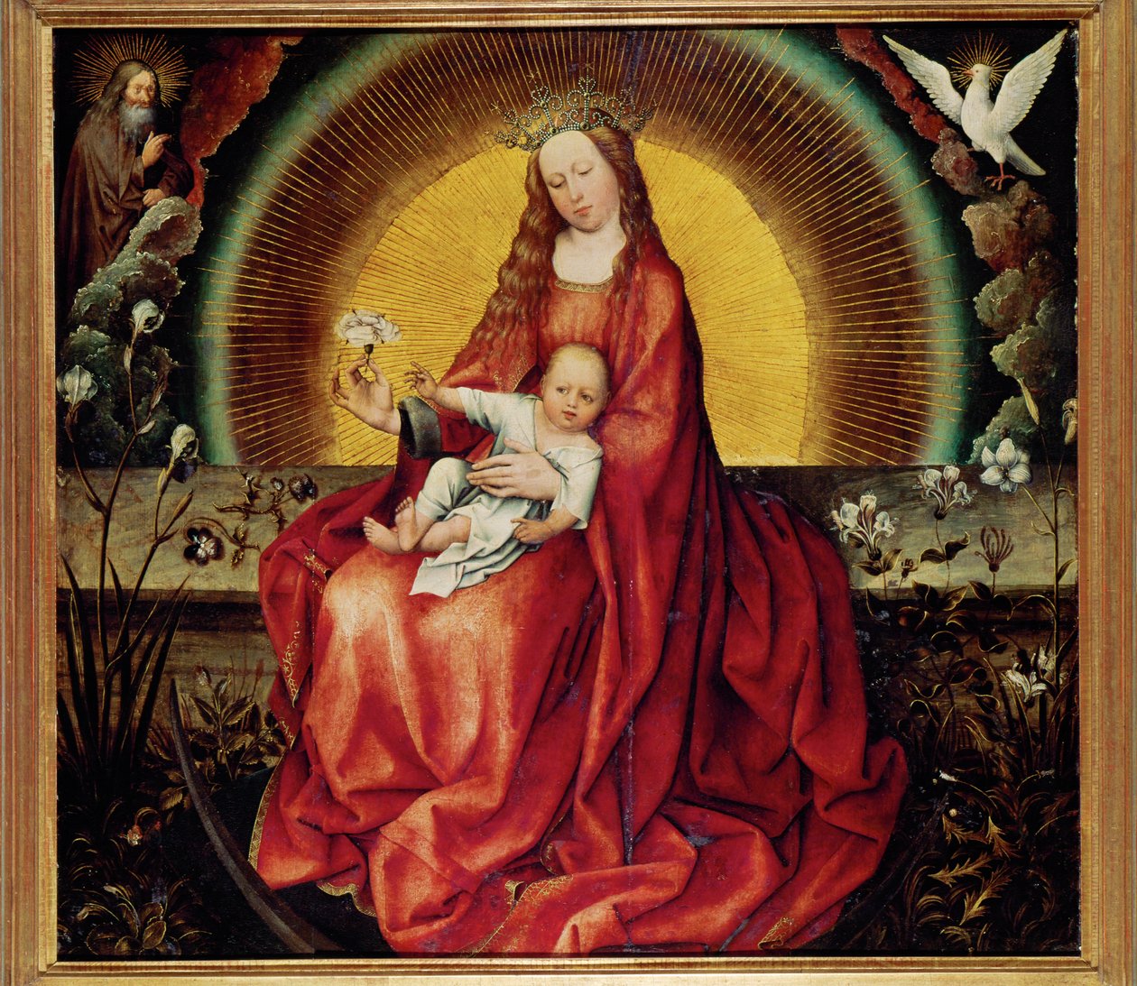 Madonna mit Kind, frühes 15. Jahrhundert von Robert Campin