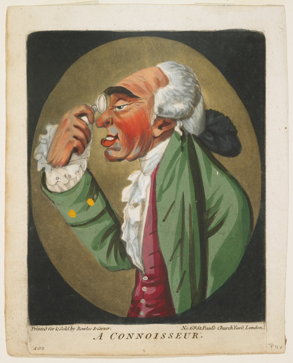 A Connoisseur, from A Book of Heads by Robert Dighton