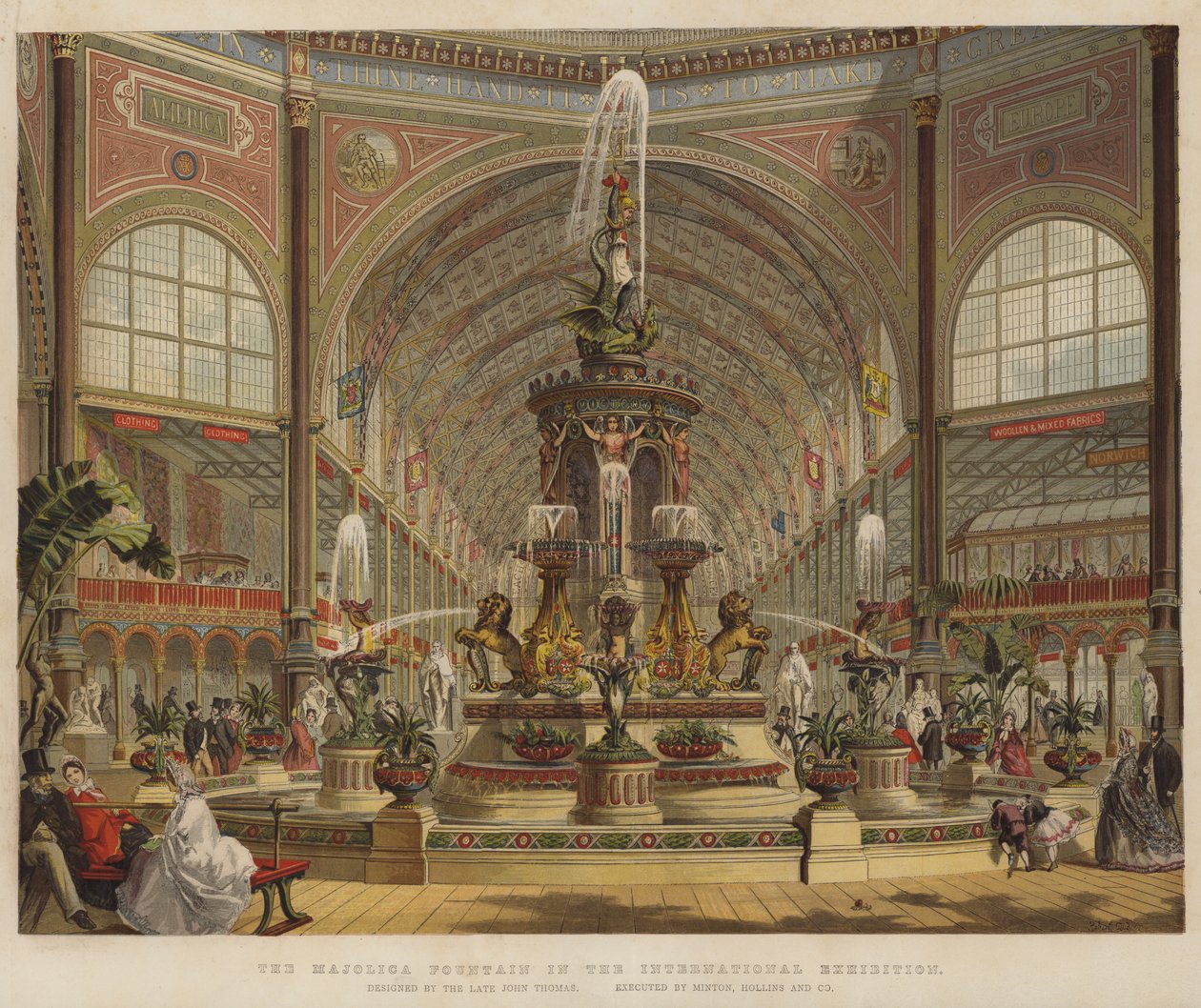 The Majolica Fountain in the International Exhibition by Robert Dudley