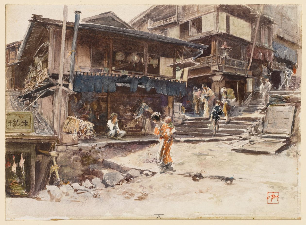 A Street in Ikao, Japan, I by Robert Frederick Blum