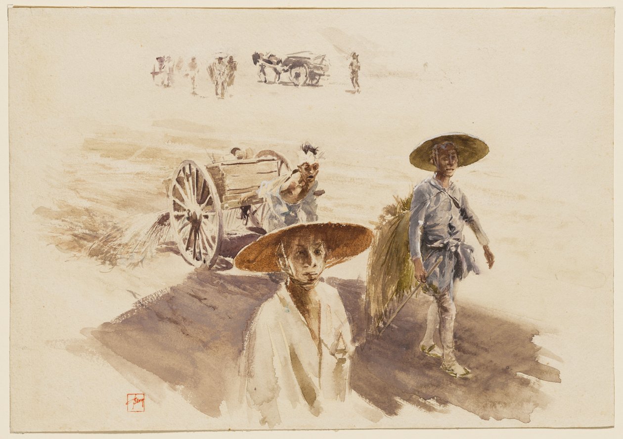 A Watering Cart by Robert Frederick Blum