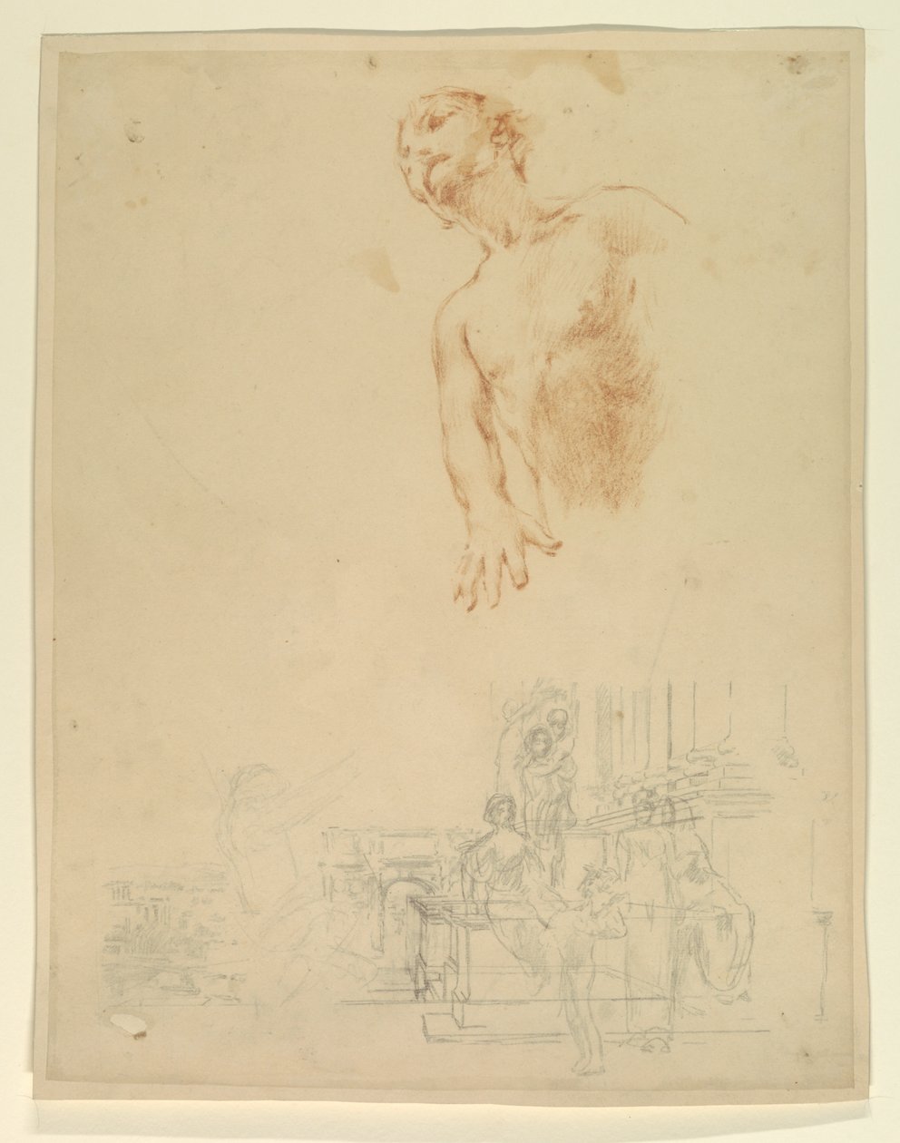 Study for a Group, “Vintage Festival,” Mendelssohn Glee Club, New York, NY by Robert Frederick Blum