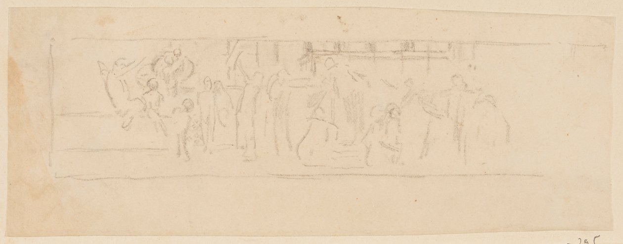 Study for a Procession, “Vintage Festival,” Mendelssohn Glee Club, New York, NY by Robert Frederick Blum