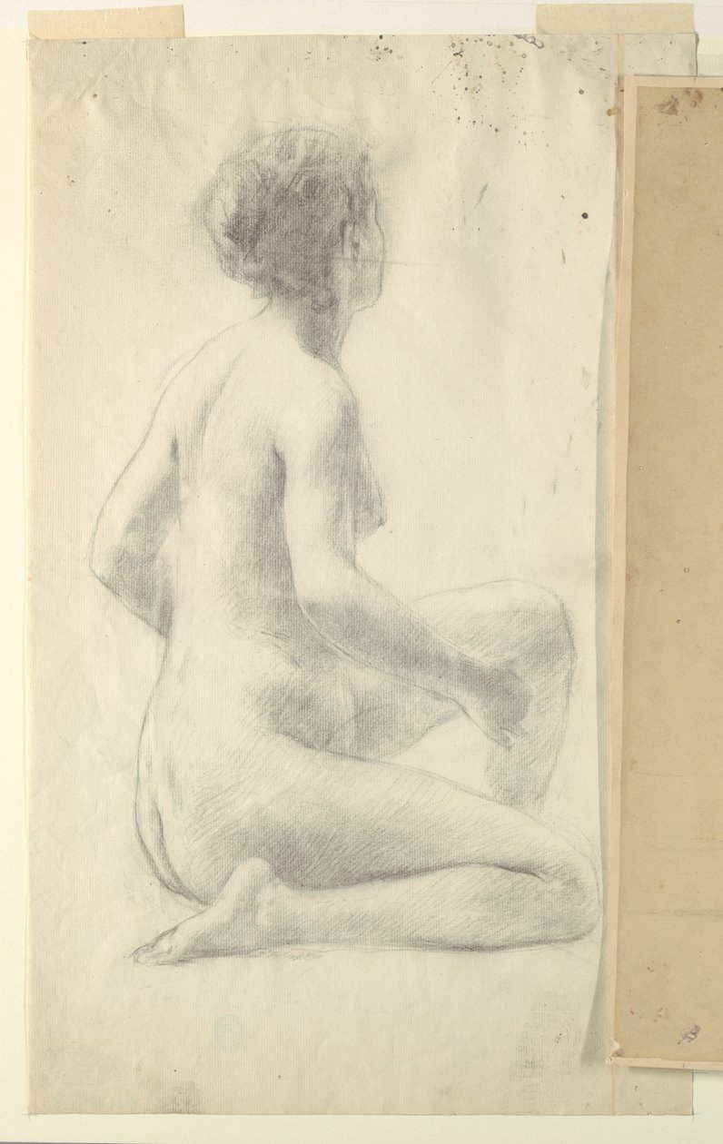 Study for a seated woman, "Vintage Festival," Mendelssohn Glee Club, New York, NY by Robert Frederick Blum
