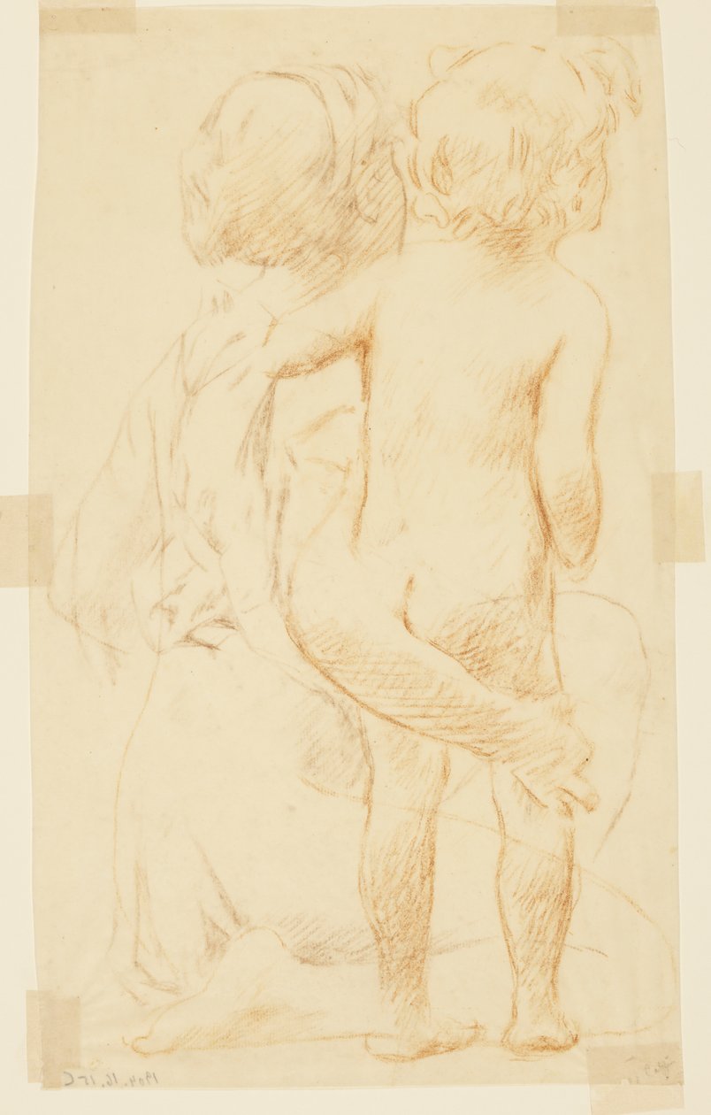 Study for a Seated Woman Holding a Child, 