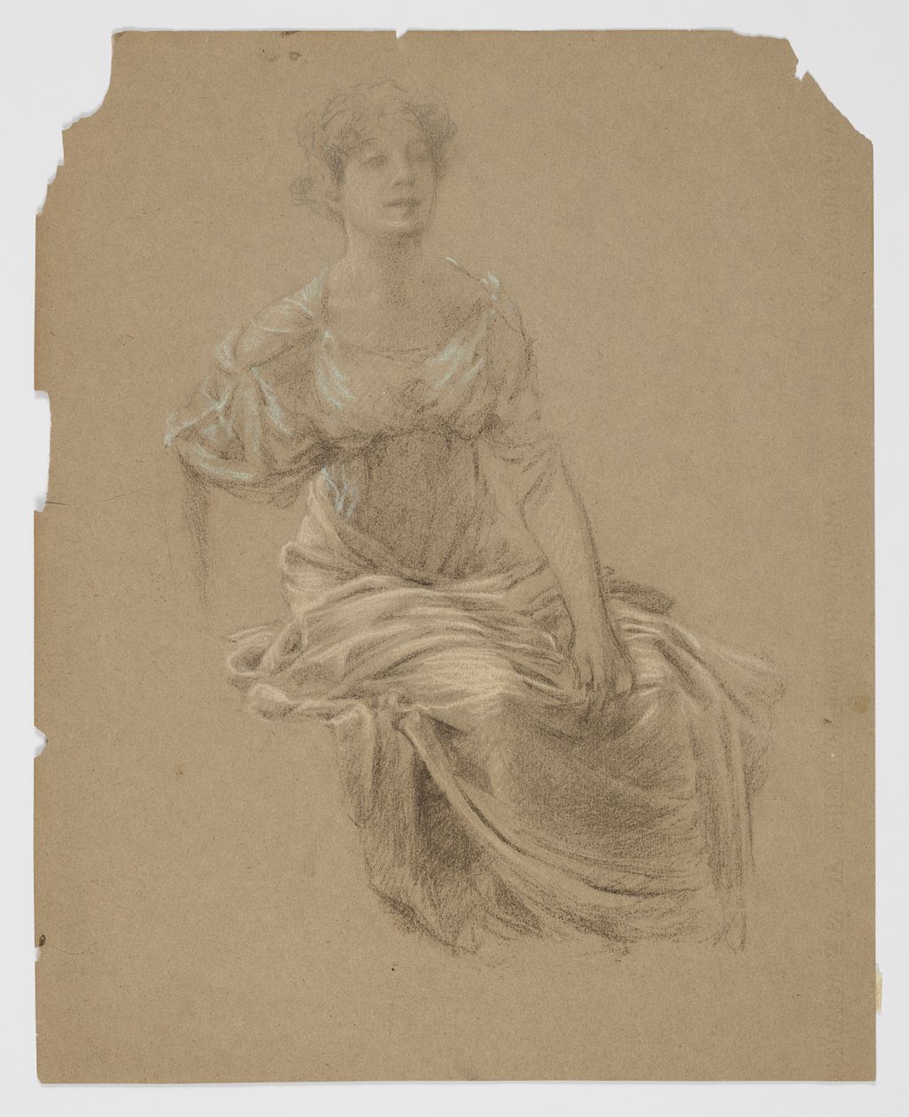 Study for Woman, “Vintage Festival,” Mendelssohn Glee Club, New York, NY by Robert Frederick Blum