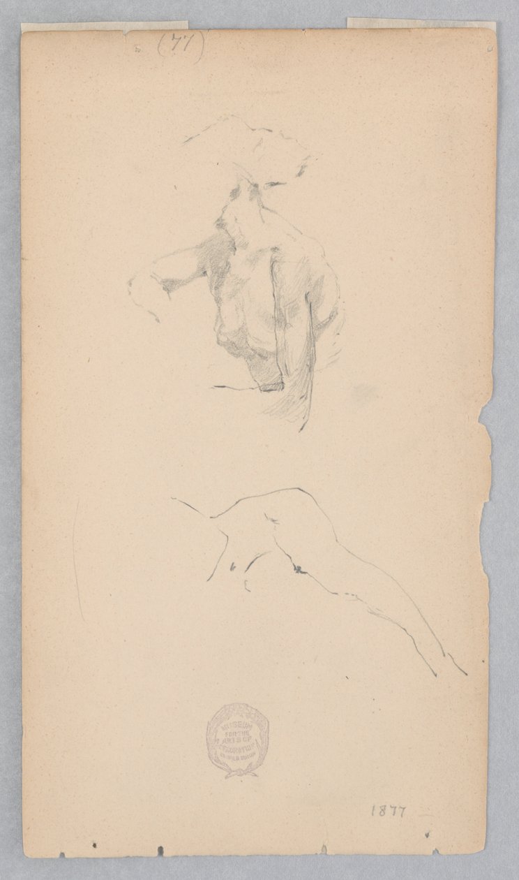 Two Studies after the Nude of a Woman by Robert Frederick Blum