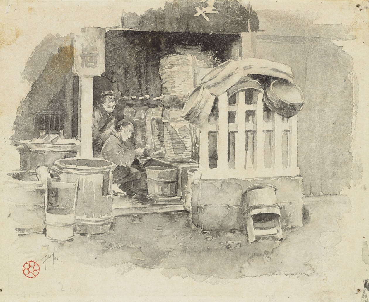 Where Sake is Sold, 1890 by Robert Frederick Blum