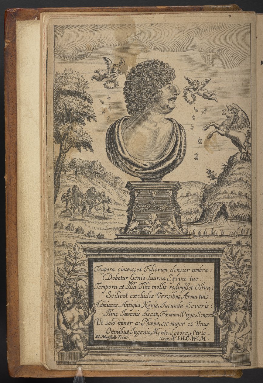 Frontispiece of Hesperides, or the The Works by Robert Herrick