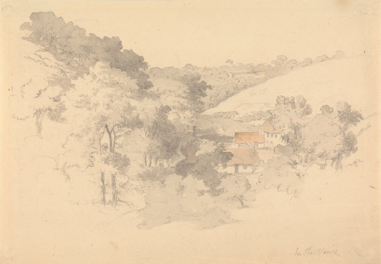 Farm Buildings in the Vaux, Jersey by Robert Hills