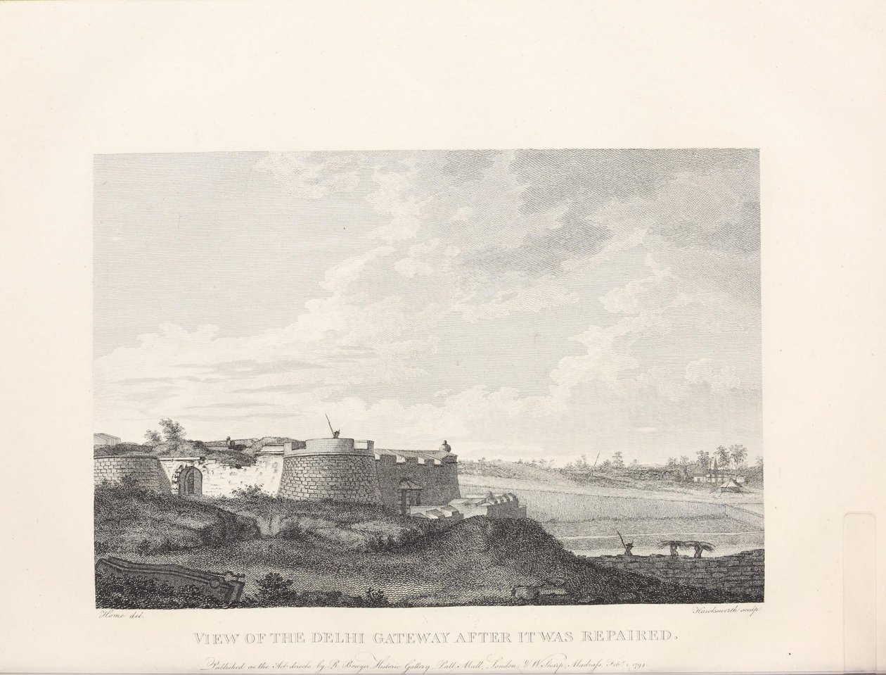 Illustration from the book Select Views in Mysore, the Country of Tippoo Sultan by Home, Robert and published by Mr. Bowyer (1794) by Robert Home