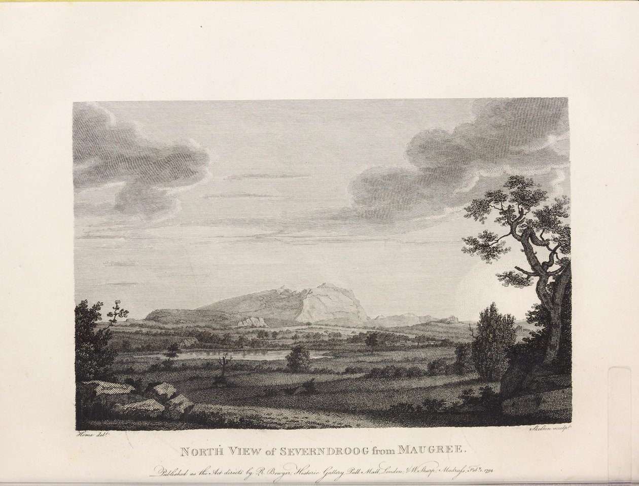 Illustration from the book Select Views in Mysore, the Country of Tippoo Sultan by Home, Robert and published by Mr. Bowyer (1794) by Robert Home