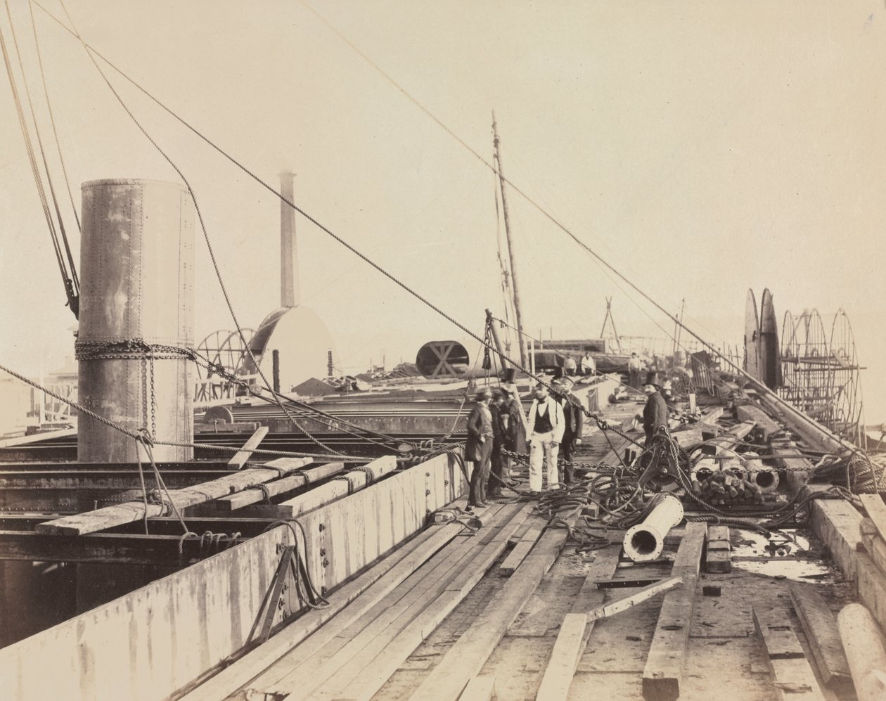 Deck Scene of the Great Eastern by Robert Howlett