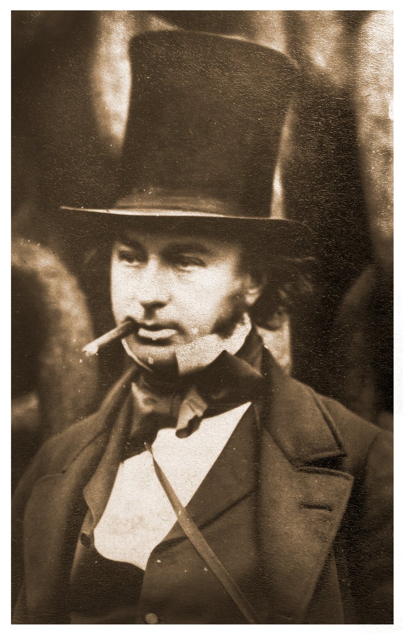 Portrait of Isambard Kingdom Brunel by the launching chains of the SS Great Eastern by Robert Howlett