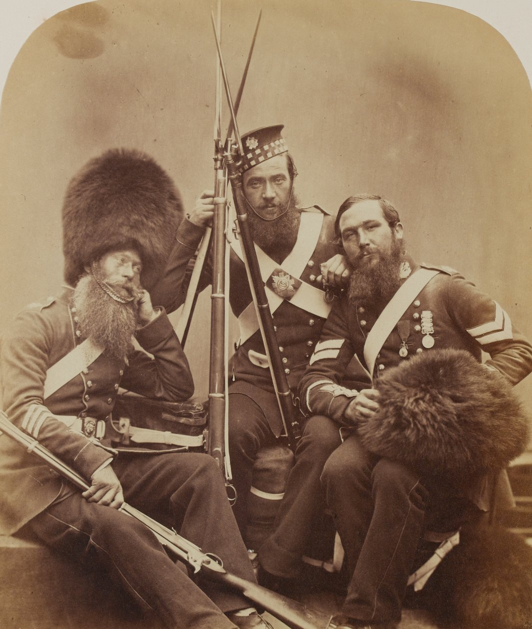 Reynolds, Temple and Judd, Scotch Fusiliers Guards by Robert Howlett
