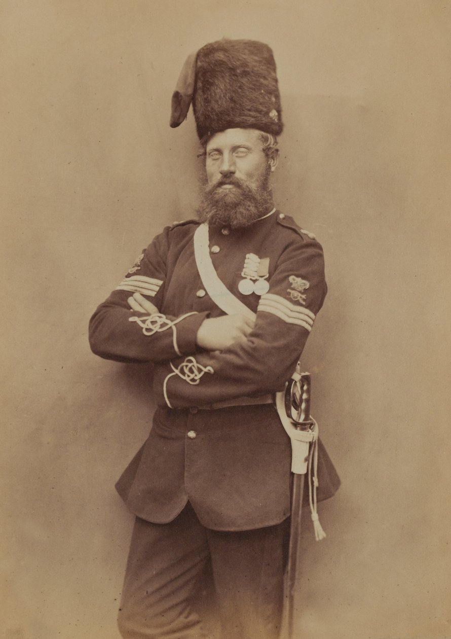Sergeant Glasgow, Royal Artillery, 1856 by Robert Howlett