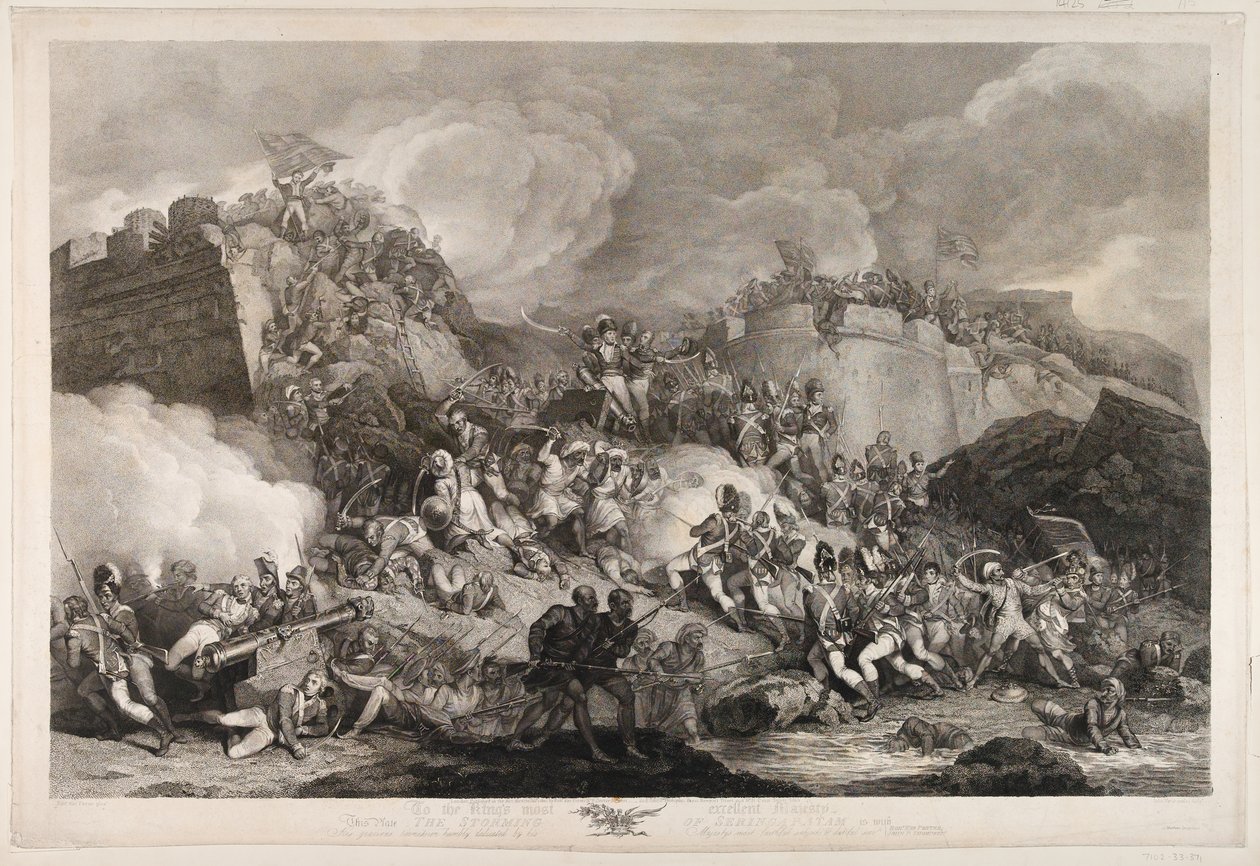 The Storming of Seringapatam, 1799 by Robert Kerr Porter