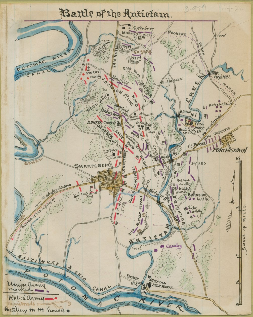 Battle of Antietam by Robert Knox Sneden