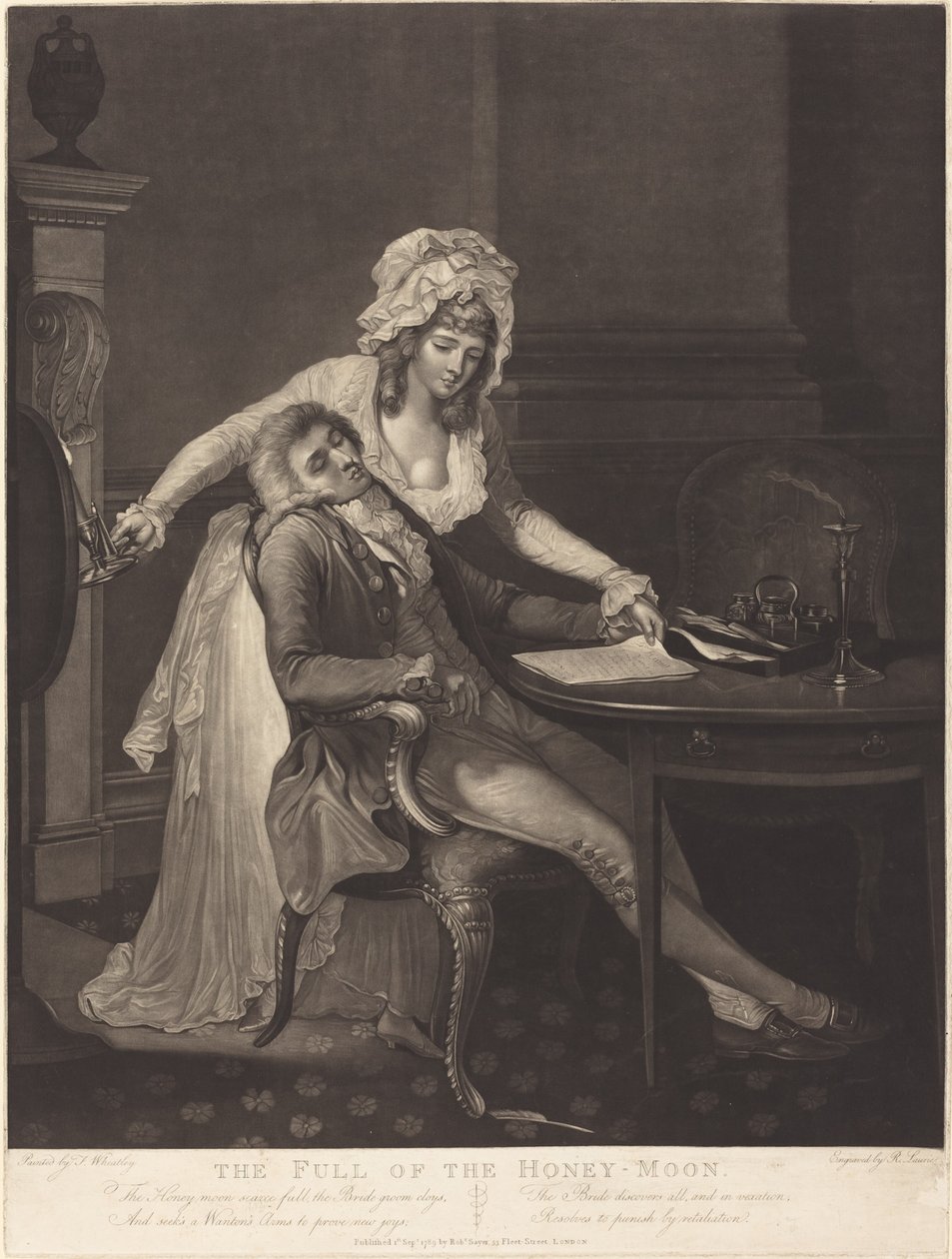 The Full of the Honey-Moon by Robert Laurie after Francis Wheatley