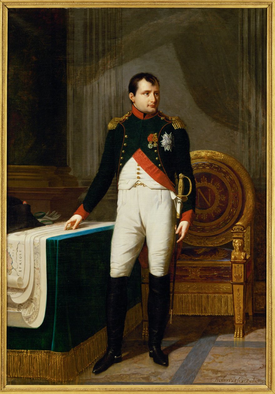 Emperor Napoleon I as Colonel of the Chasseurs à Cheval of the Guard by Robert Lefevre