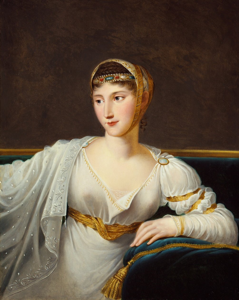 Portrait of Princess Pauline Borghese, Wife of General Leclerc by Robert Lefevre