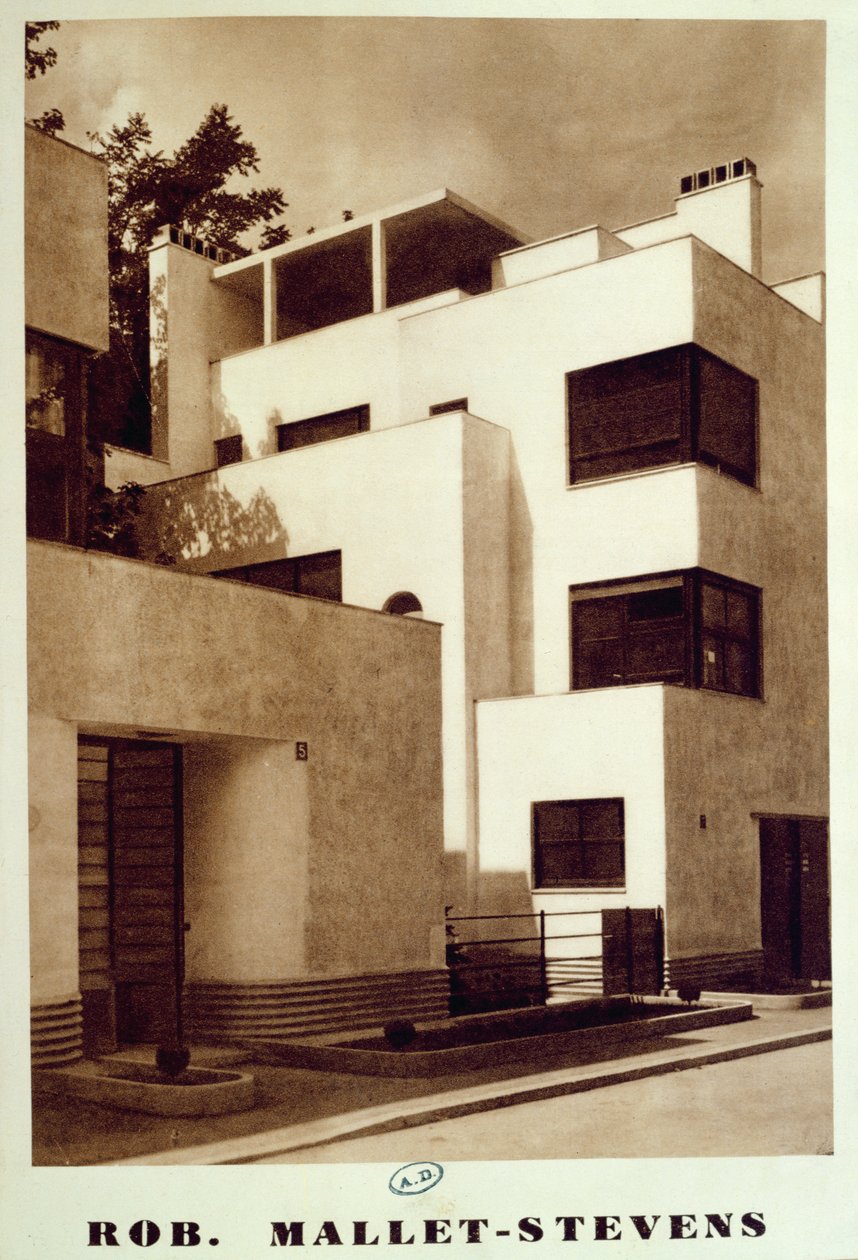 House on the Rue Mallet-Stevens, 16th Arrondissement in Paris by Robert Mallet Stevens