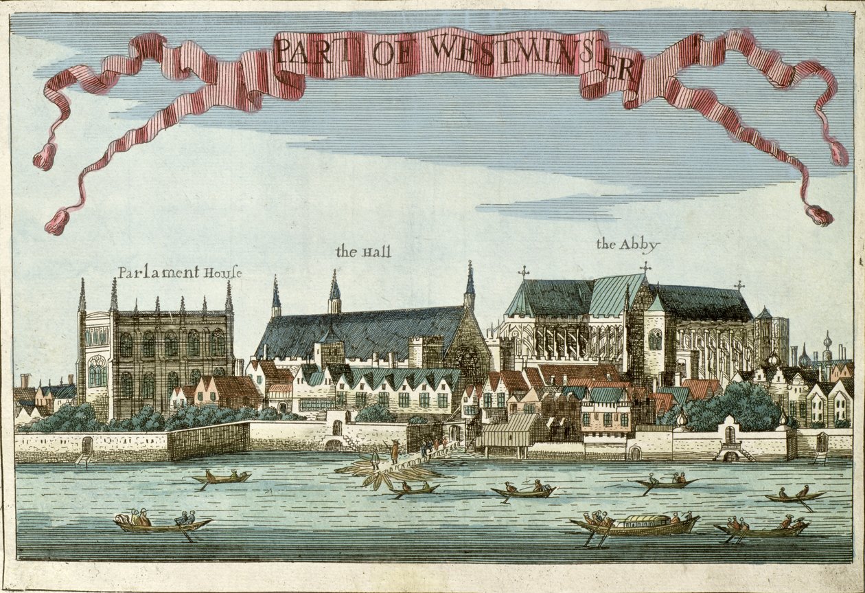 Westminster showing the Abbey, Hall and Parliament House, from 