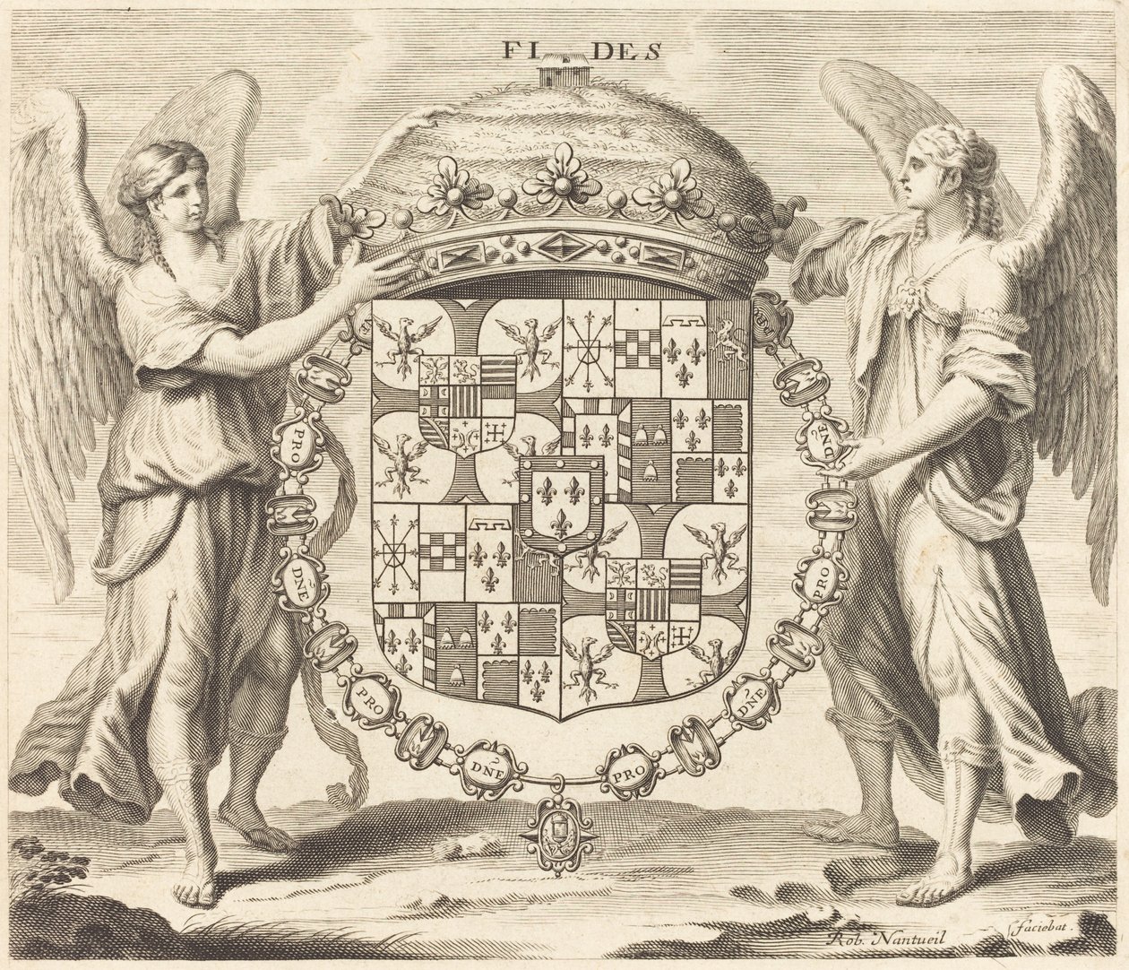 Arms of Charles II, Duke of Mantua by Robert Nanteuil