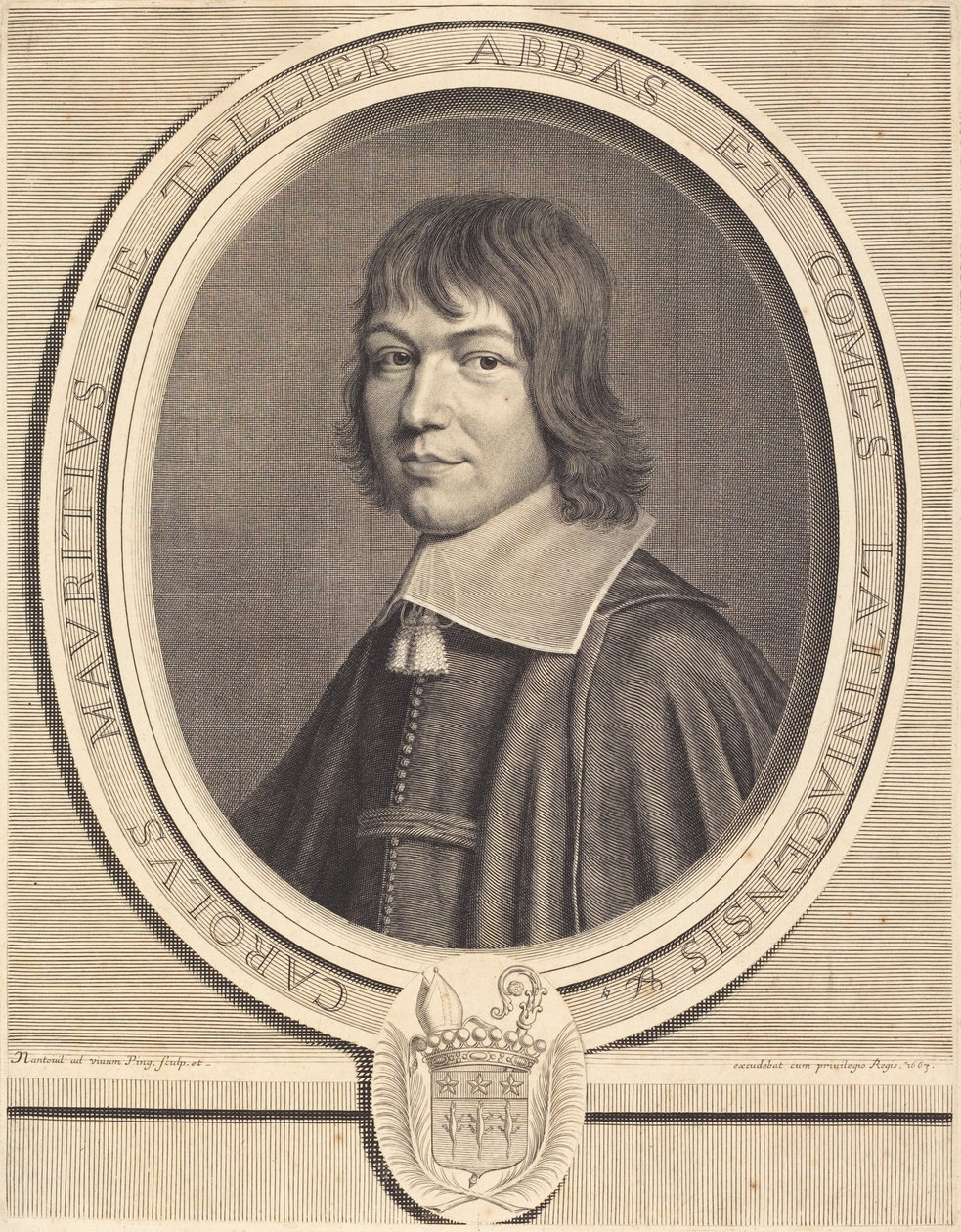 Charles-Maurice Le Tellier by Robert Nanteuil