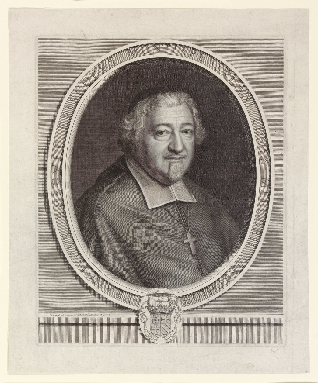 François Bosquet, Bishop of Montpellier by Robert Nanteuil