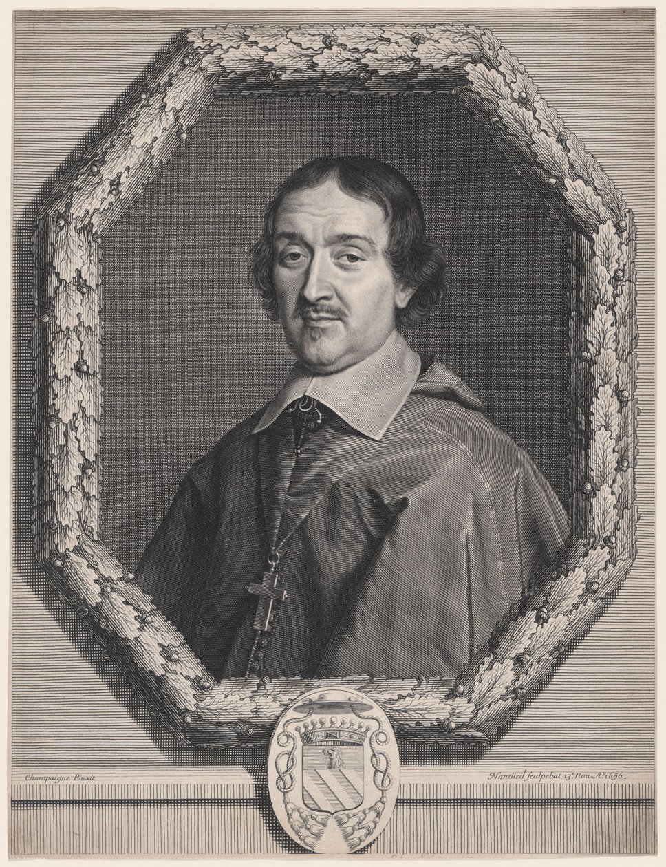 François Servien, Bishop of Bayeux (1598-1659) by Robert Nanteuil