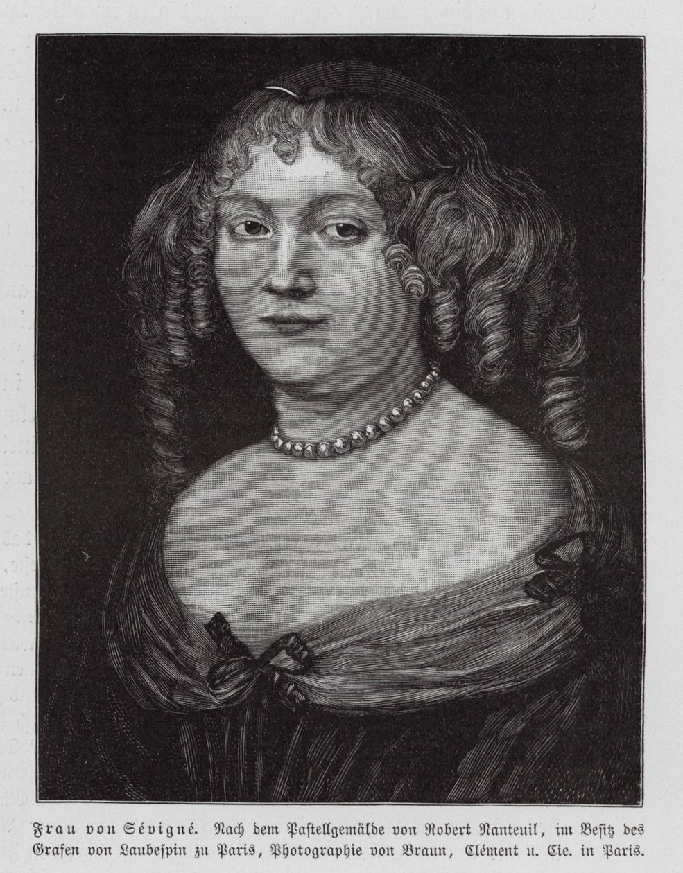 Madame de Sevigne, French Writer (engraving) by Robert Nanteuil