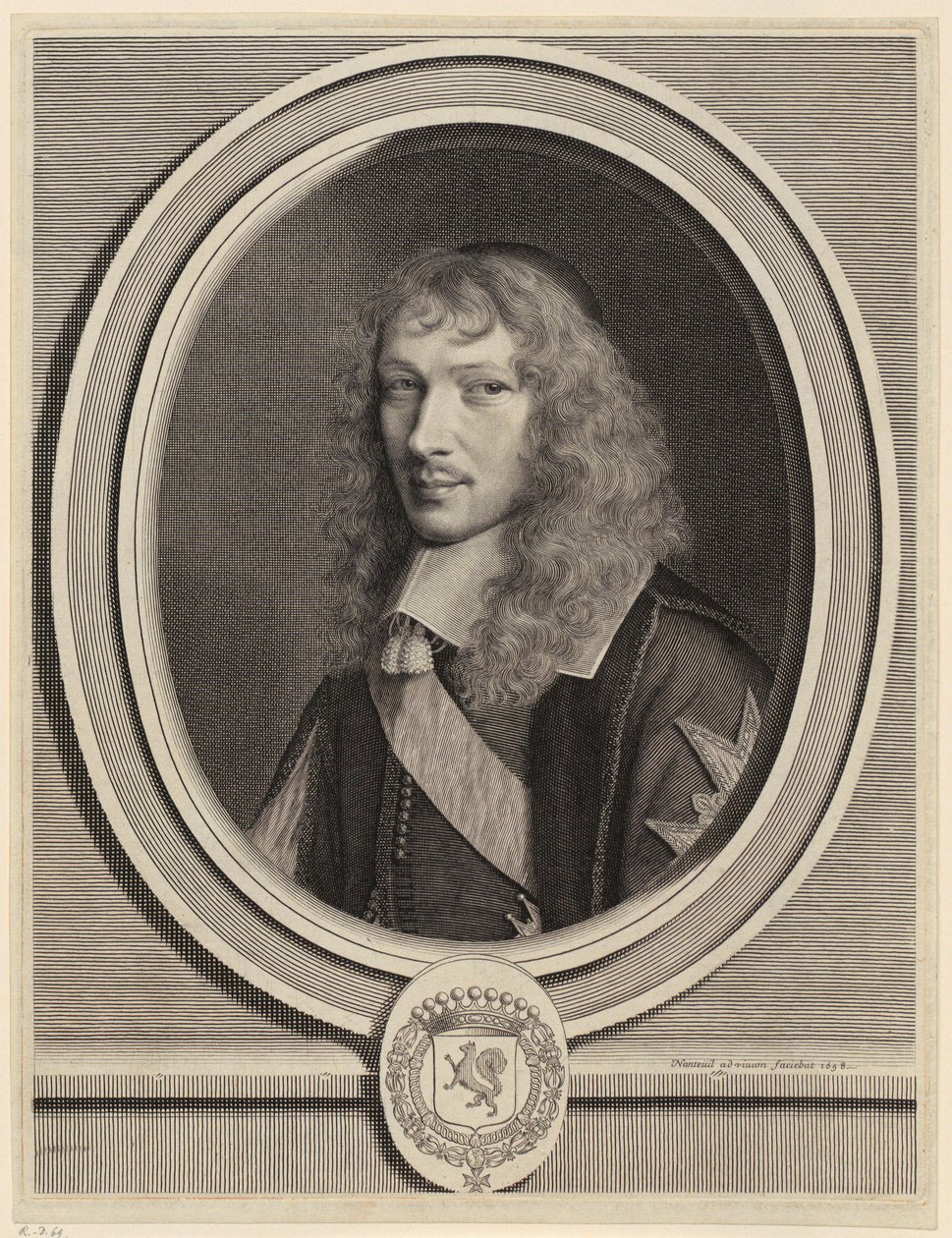 Portrait of Basile Fouquet, Clergyman by Robert Nanteuil
