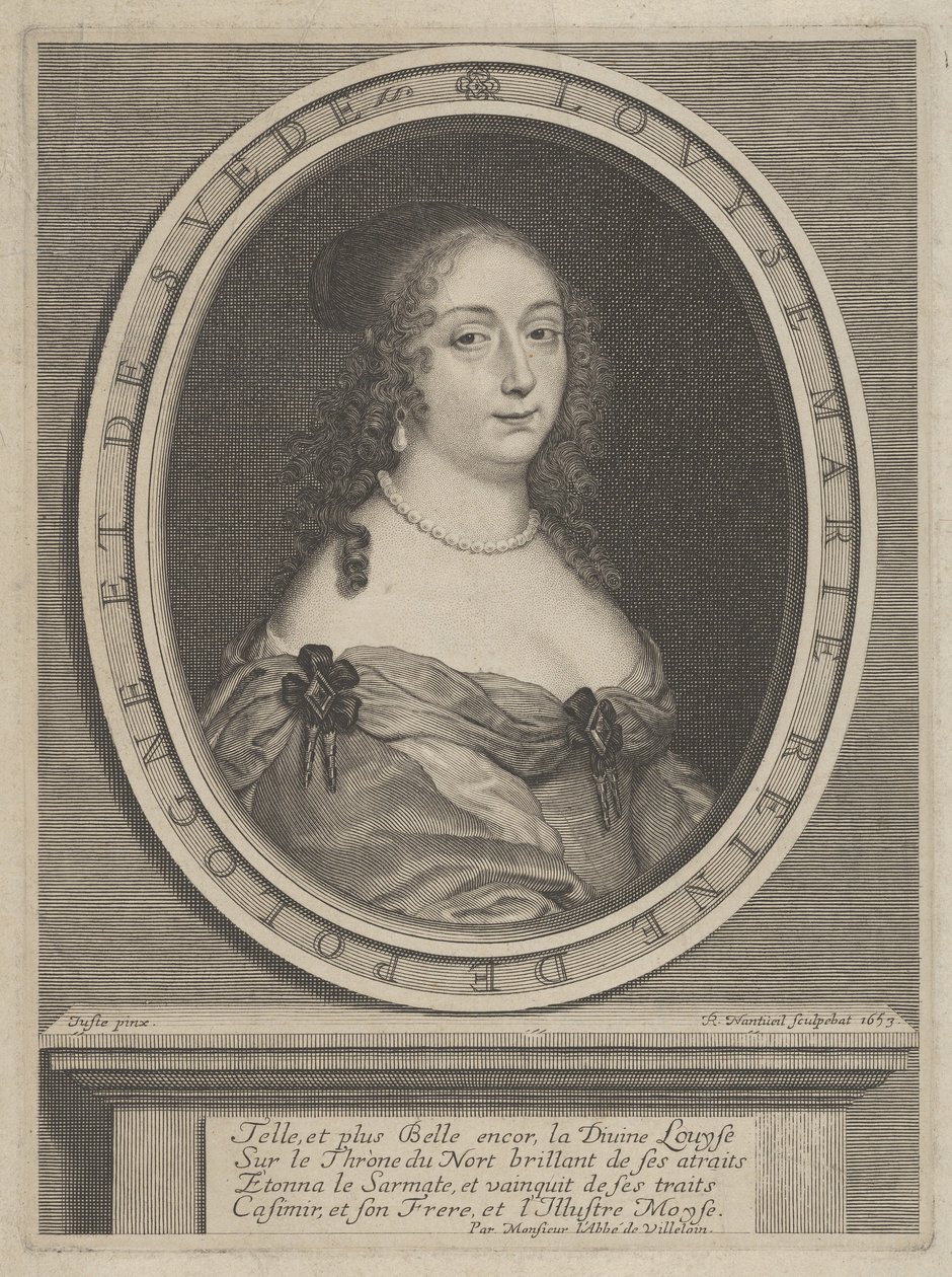 Portrait of Louise Marie, Queen of Poland and Sweden by Robert Nanteuil