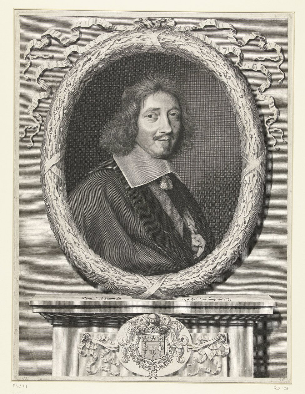 Portrait of Michel Le Tellier by Robert Nanteuil