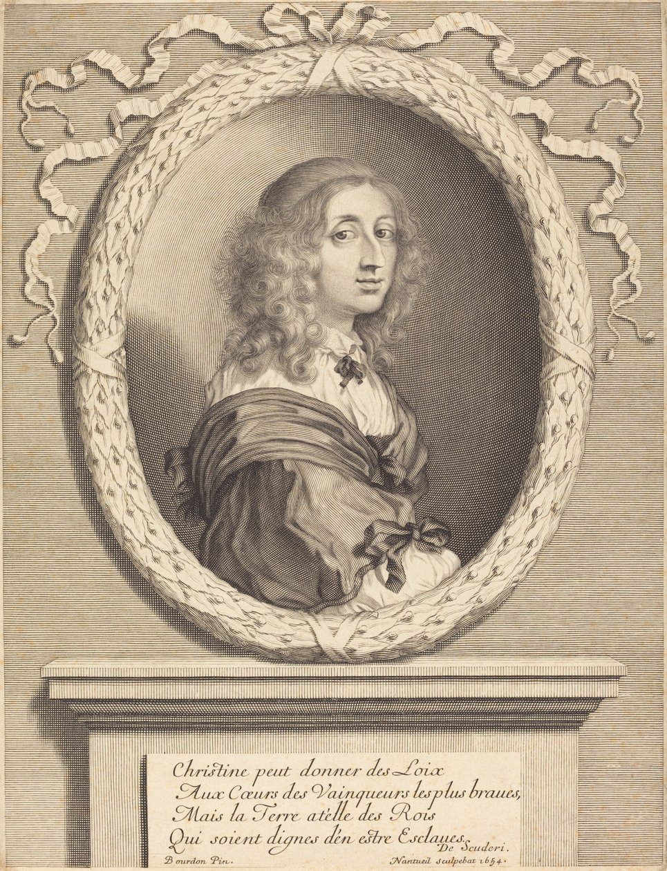 Christina, Queen of Sweden by Robert Nanteuil after Sébastien Bourdon