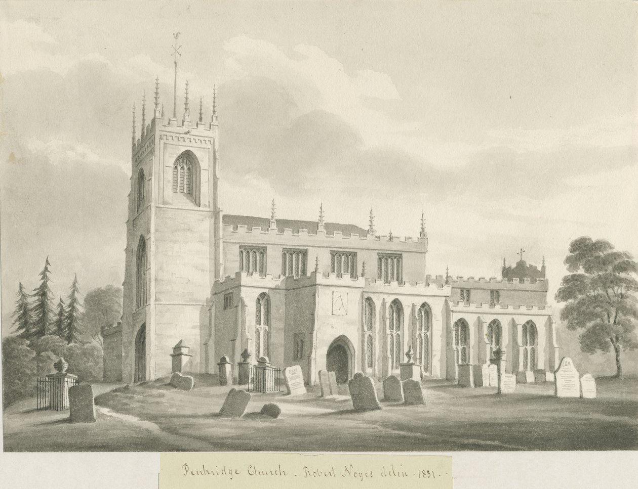 Penkridge Church by Robert Noyes