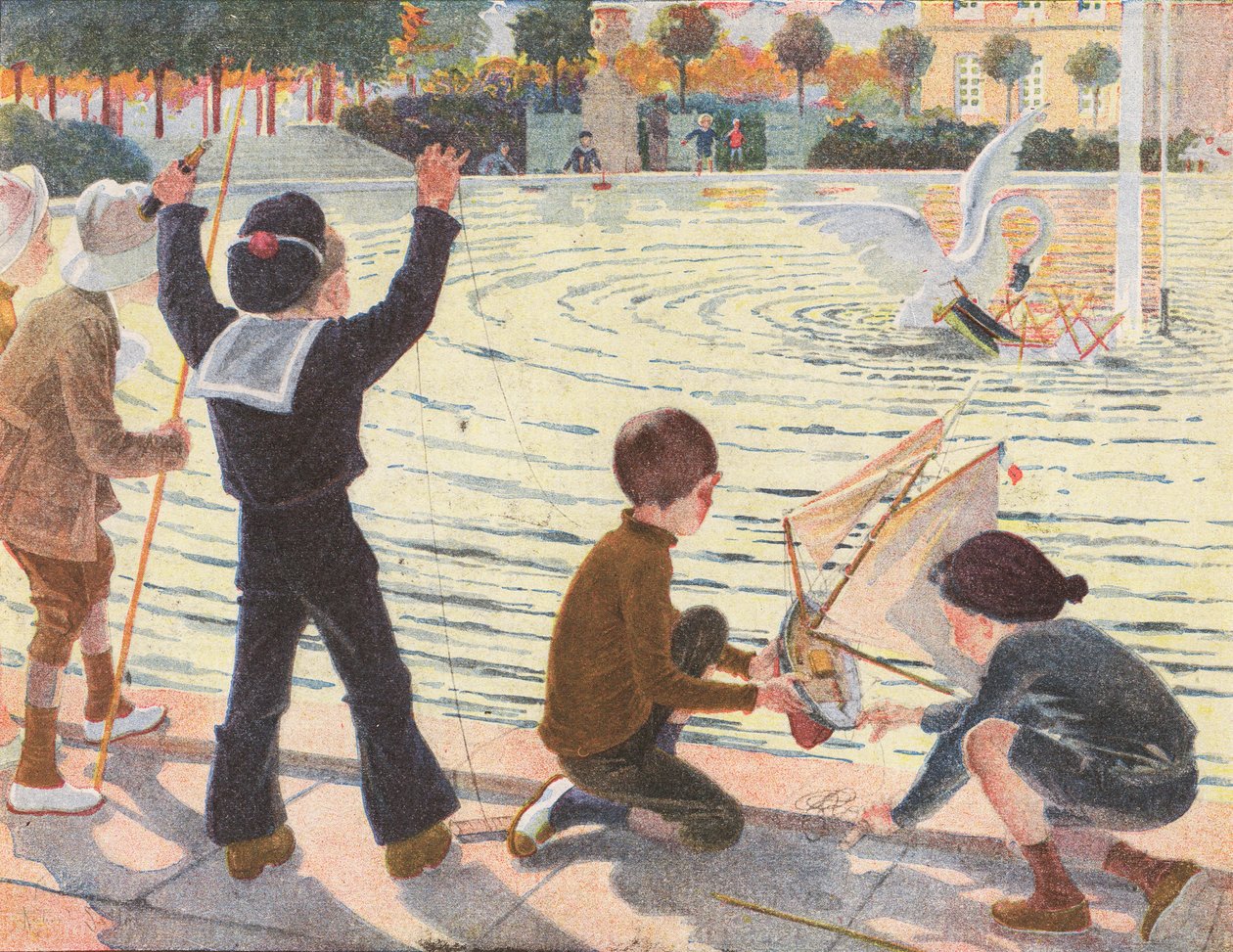 A Swan Sinking a Boy