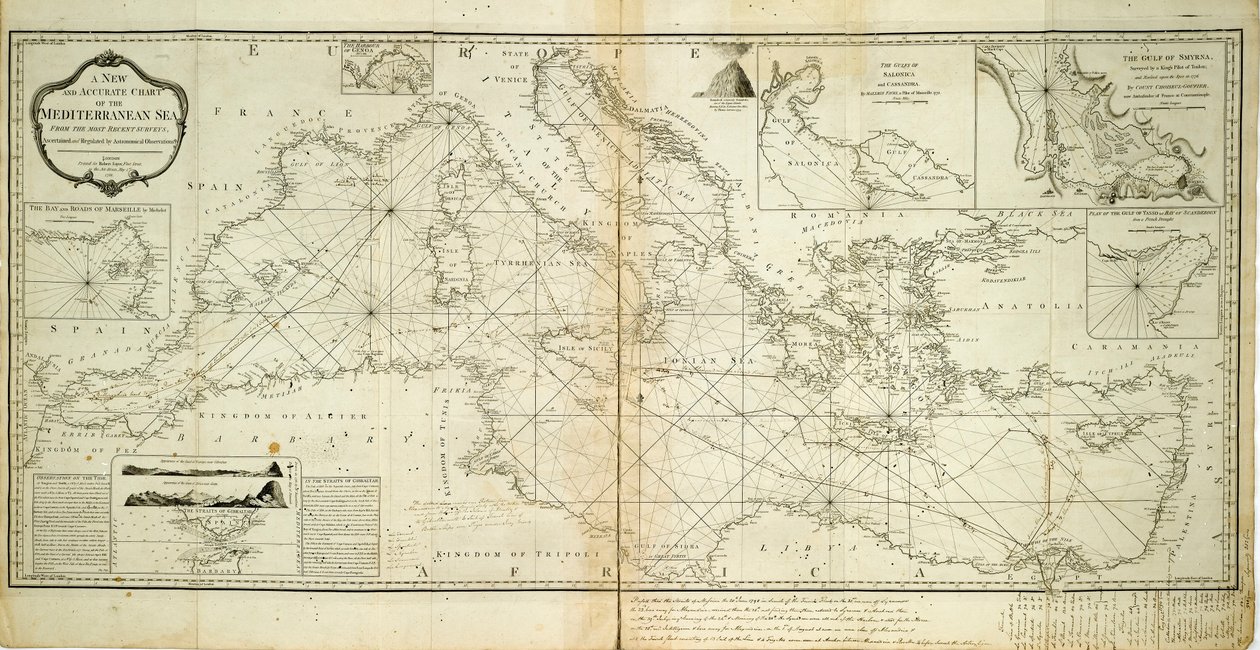 A new and accurate chart of the Mediterranean Sea from the most recent ...
