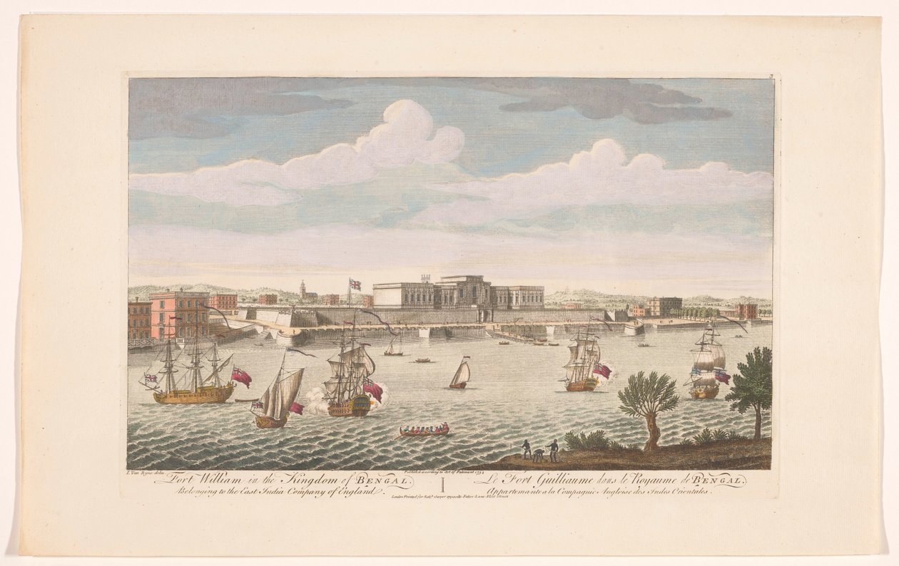 View of Fort William in Calcutta by Robert Sayer