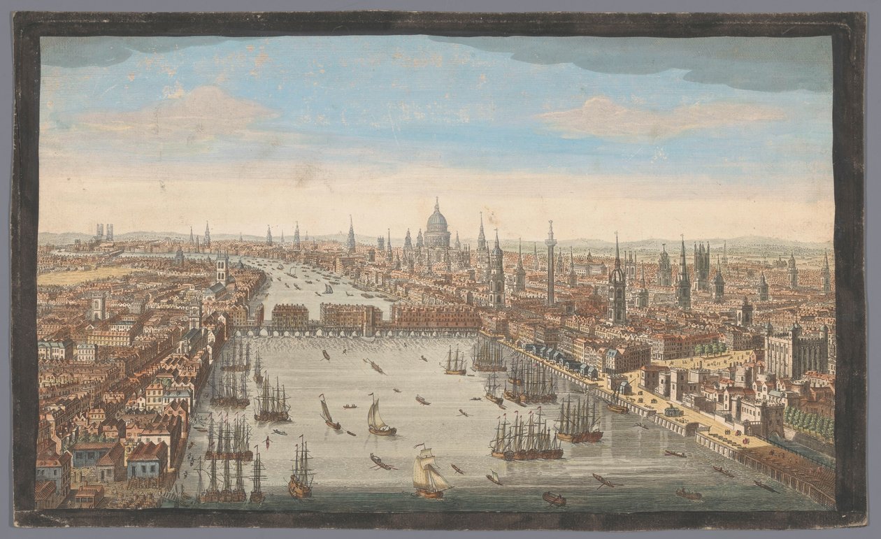 View of the City of London (series title: London) by Robert Sayer