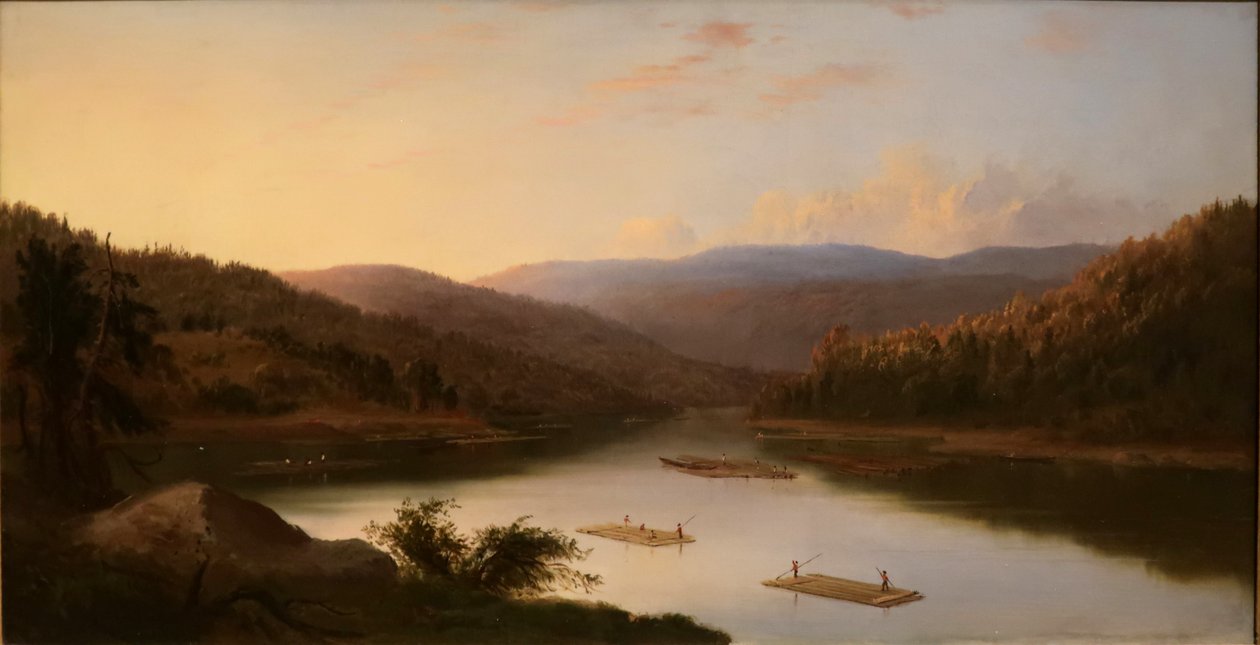 Flat Boat Men by Robert Seldon Duncanson