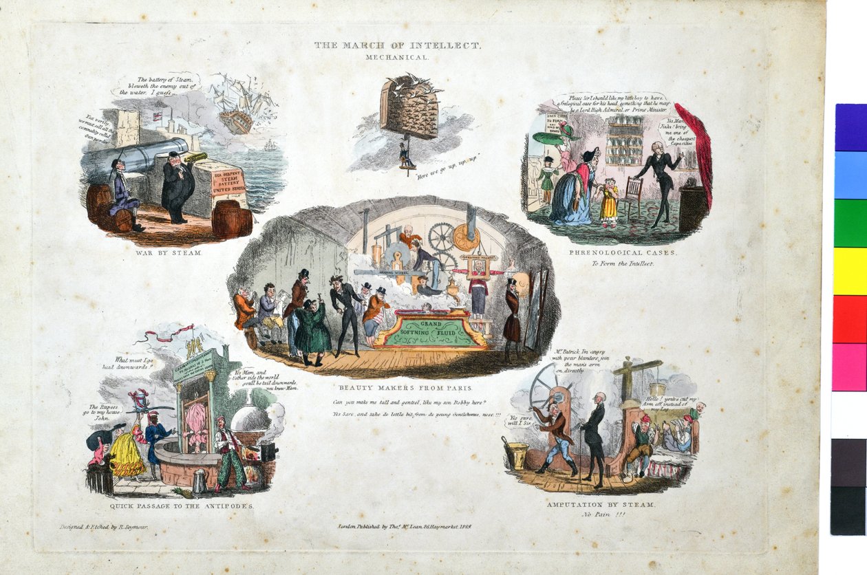 March of Intellect. Mechanical by Robert Seymour