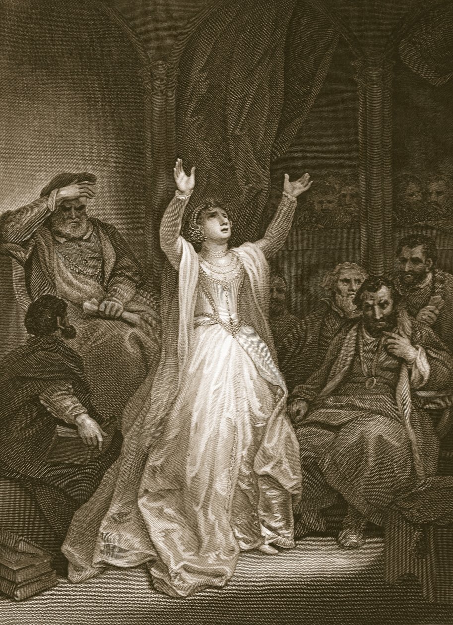 Condemnation of Anne Boleyn, engraved by George Noble, illustration from David Hume